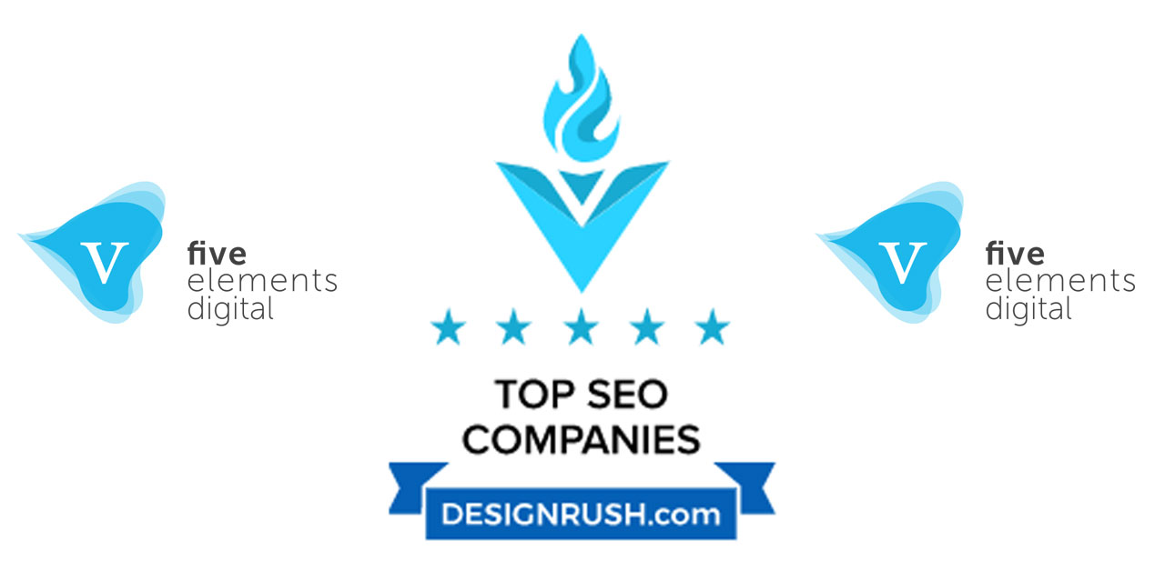 five elements digital named one of the Top 10 Enterprise SEO Agencies worldwide by DesignRush.com